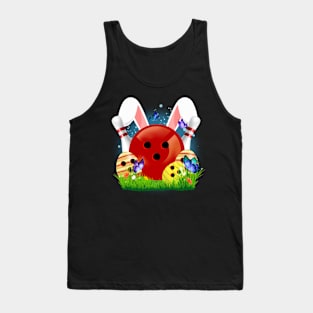 Bowling Easter Bunny Egg, Funny Easter Day Tank Top